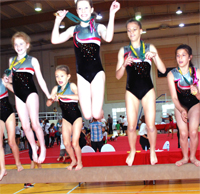 Gulf Weekly Gymnasts jump for joy