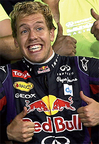 Gulf Weekly Winning streak for Vettel