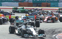 Gulf Weekly Mercedes powers ahead