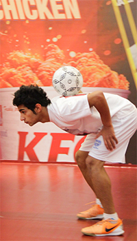 Gulf Weekly Young football fans try to master Ronaldo’s signature skills