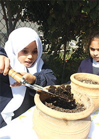 Gulf Weekly Pupils light up green show