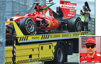 Gulf Weekly Raikkonen’s words come back to haunt him after pile-up