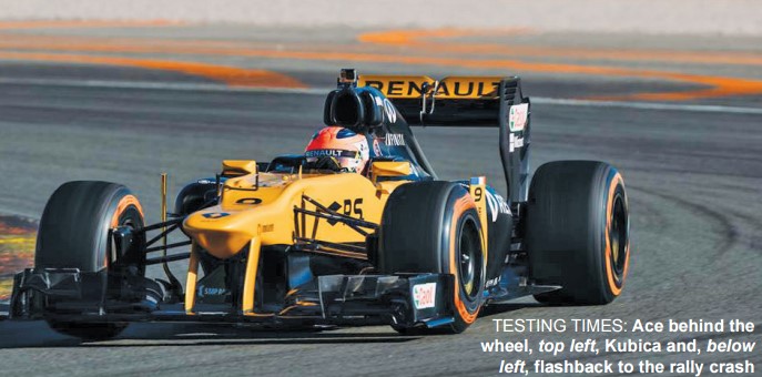 Gulf Weekly Kubica’s back on track