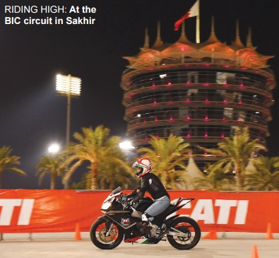 Gulf Weekly Track experience on two wheels